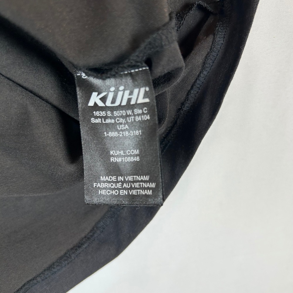 Kuhl Black V Neck T Shirt Top Womens Size M Lightweight Basic Tee - Picture 4 of 12